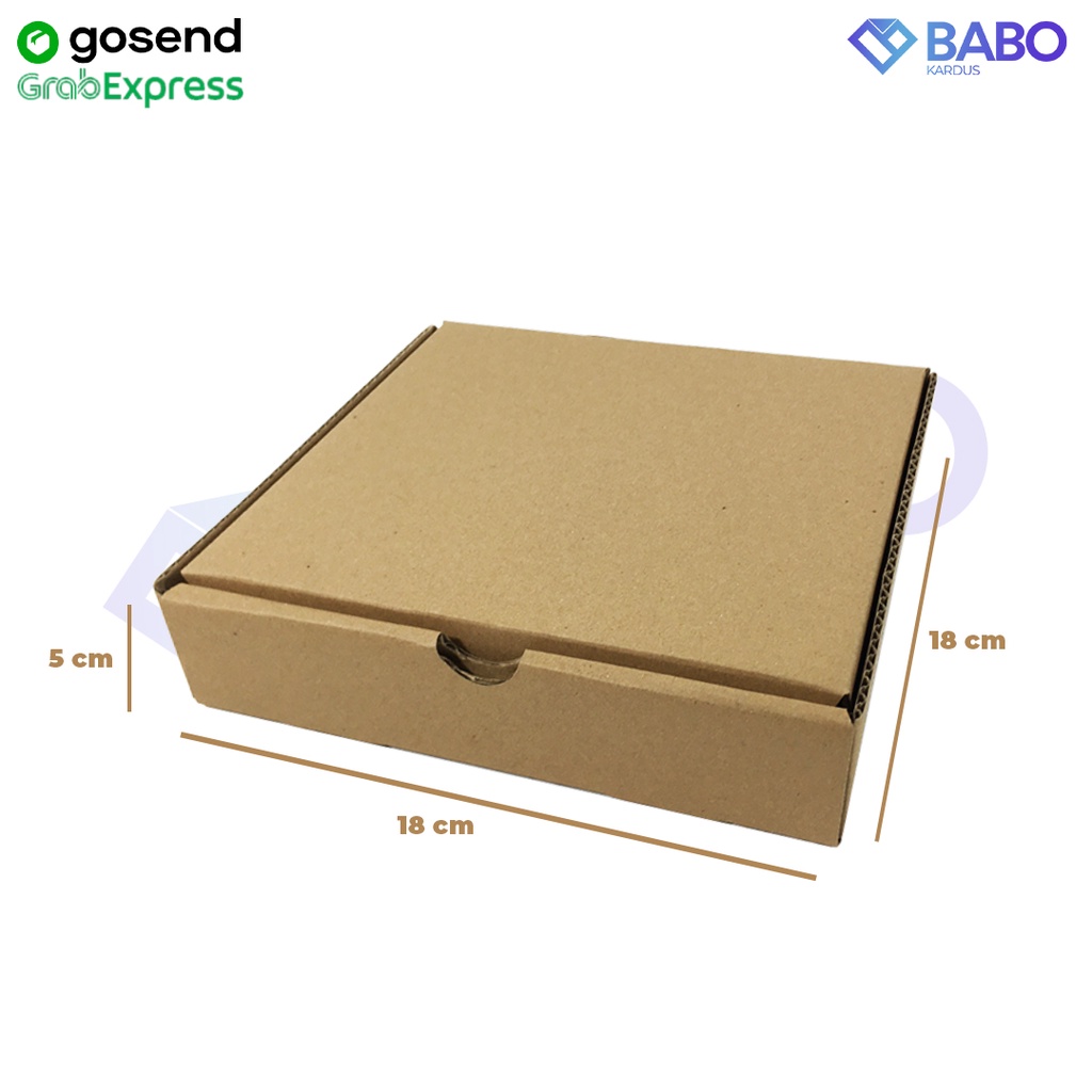 

KARDUS DIECUT/PIZZA Uk. 18x18x5 cm POLOS dan BARU - Box Gift Kaos Lunch Box (Kardus Pizza 18 x 18 x 5 cm)