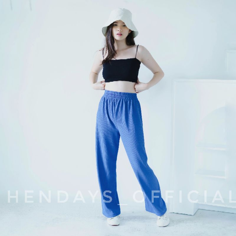 Hornet Pants / Celana Highwaist Kulot Loose Knit Wanita 785