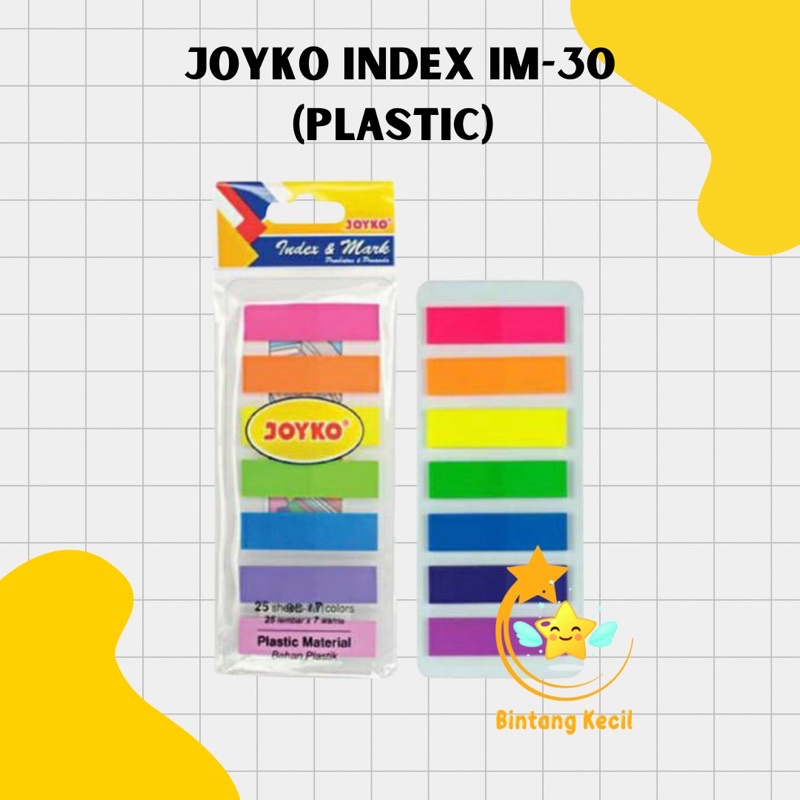 

[SET] PEMBATAS JOYKO IM-30 INDEX & MARK / PENANDA 7 WARNA PLASTIK