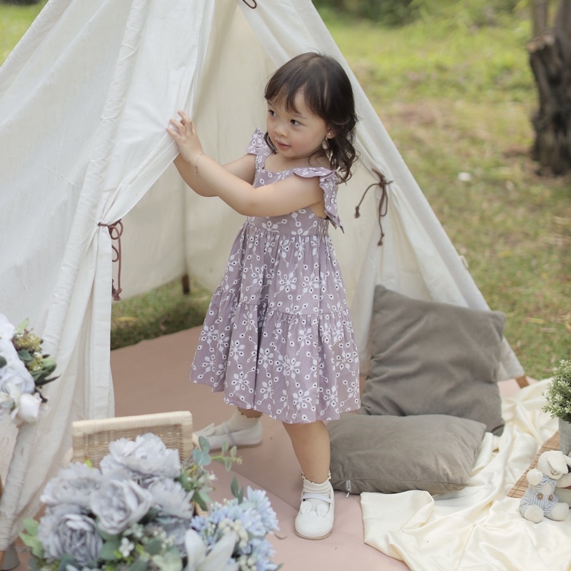 KIDDIEPODS - Daisy Dress / Dress anak perempuan / Terusan Anak perempuan 1-10 tahun