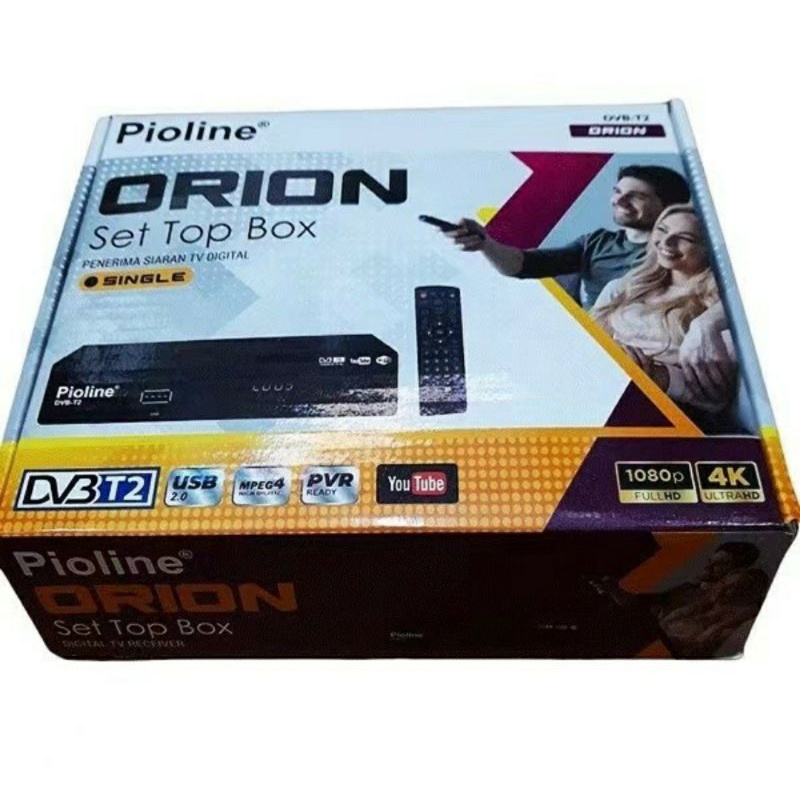 Set Top Box Pioline Orion tv digital / stb tv perubah siaran analog menjadi digital / set top box di