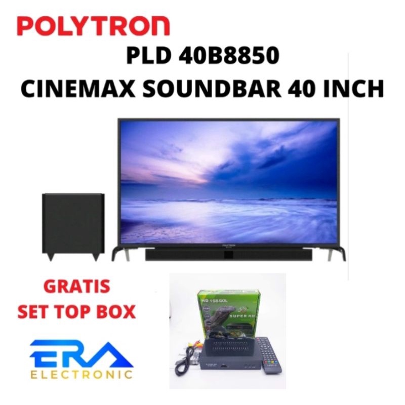 TV LED POLYTRON PLD 40B8850 ANALOG soundbar 40 inch