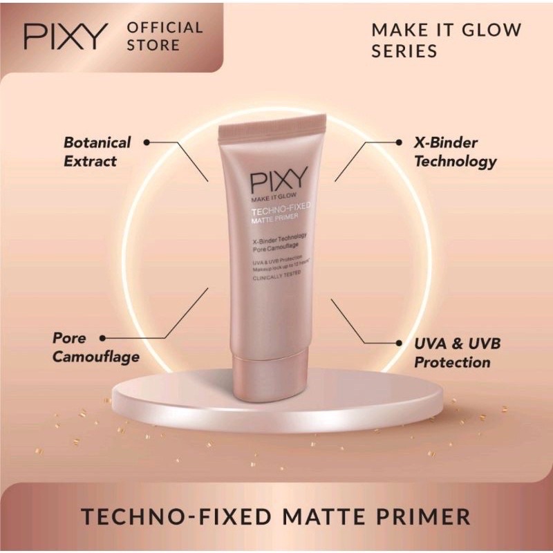 Pixy Make It Glow Techno Fixed Matte Primer / Primer pixy matte