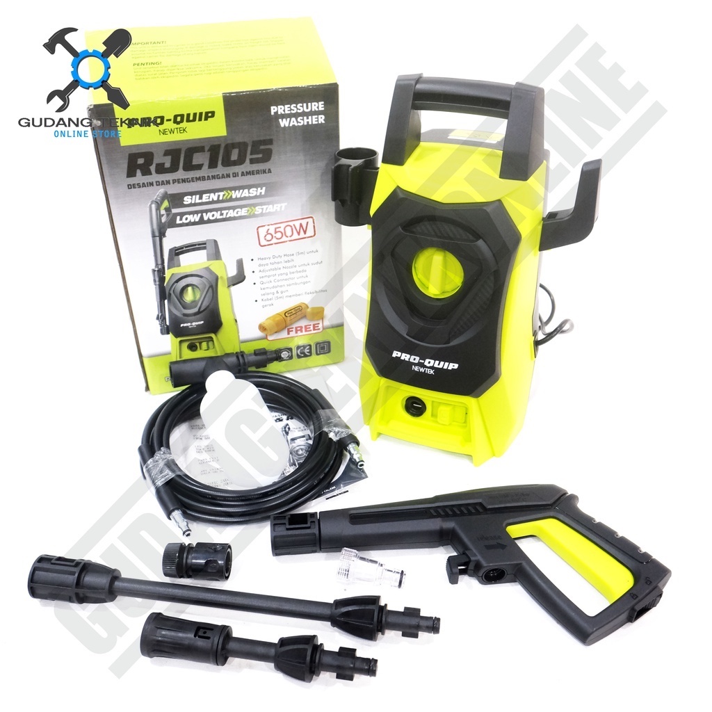 Jet Cleaner PROQUIP RJC105 / Alat Mesin Cuci Motor Mobil RJC 105 - High Pressure Washer PRO QUIP RJC-105