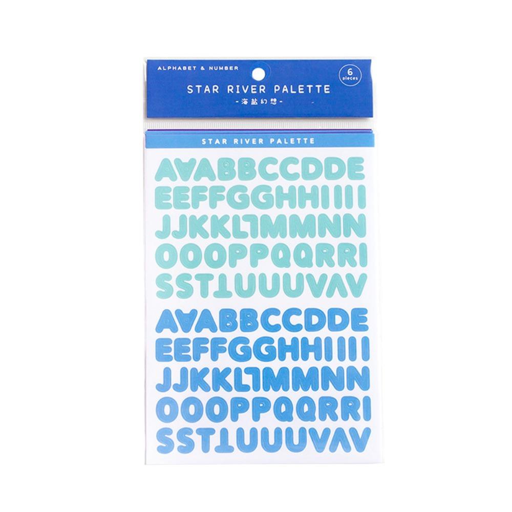 Mxbeauty Stiker Angka Alfabet Kreatif Perekat Scrapbooking Album Foto Kartu Sealing Stickers