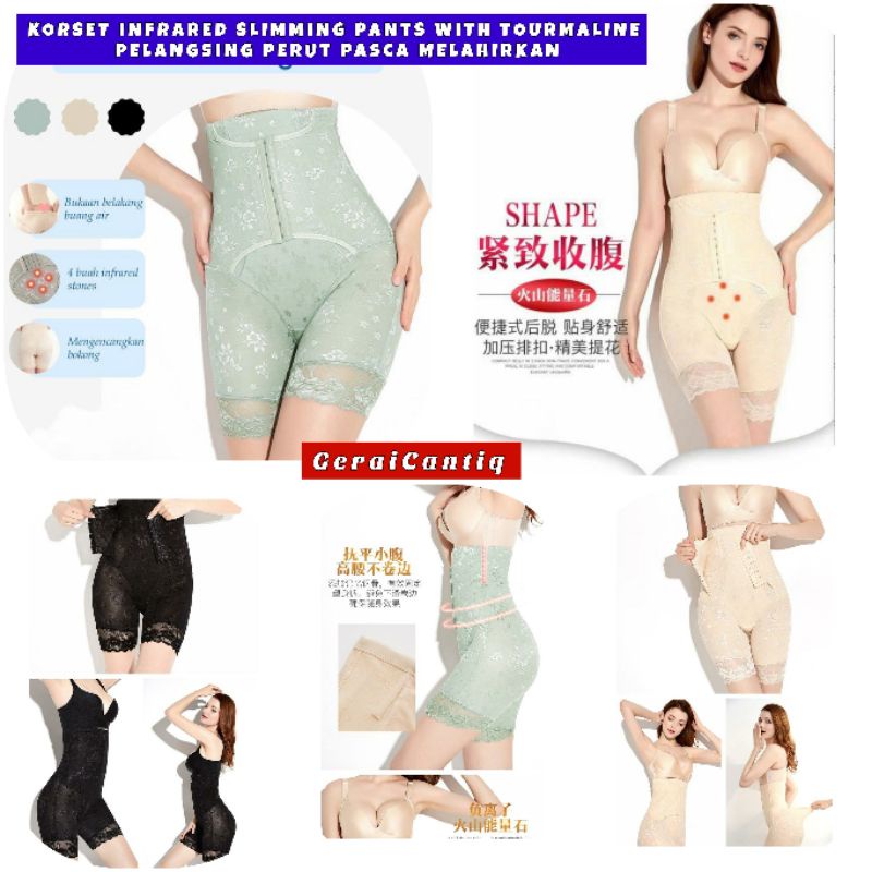 KORSET INFRA RED SLIMMING PANTS WITH TOURMALINE PELANGSING PERUT PASCA MELAHIRKAN