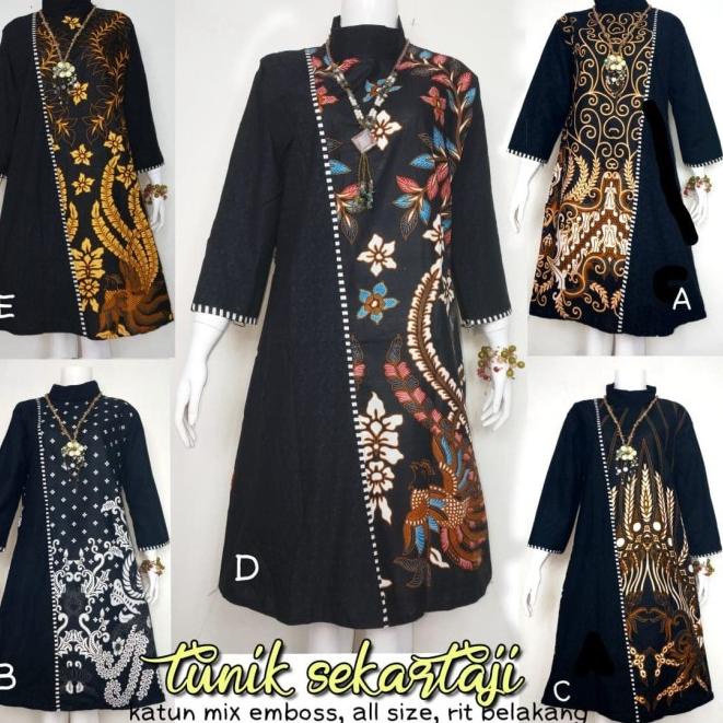 Batik Solo Tunik Sekartaji ABCDE Bumi 75.000