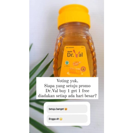 

Madu Murni 100% Asli Original Multiflora Madu Dr. Val PROMO Minggu ini Harga Launching
