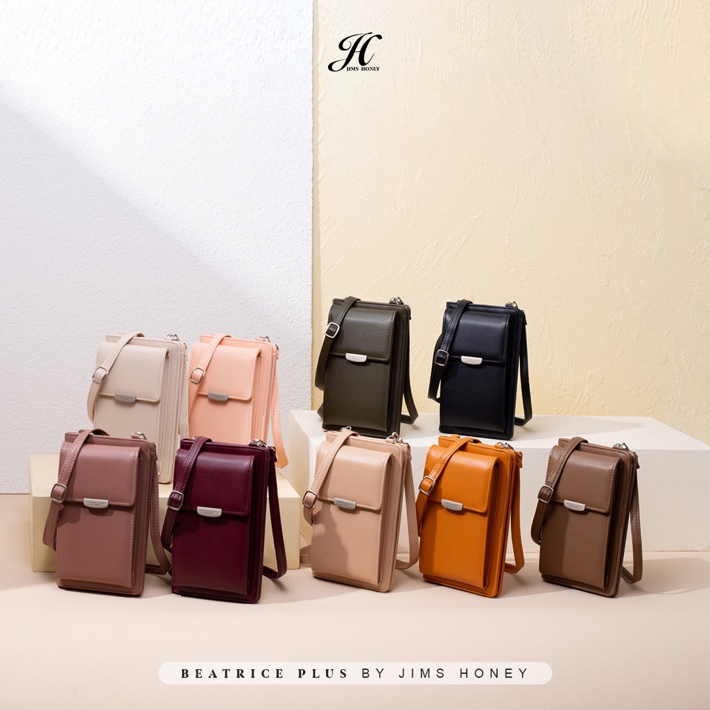 NEW Beatrice Wallet Jimshoney Dompet Hp Trendy Terbaru Original Jims Honey / Sling Wallet Mini