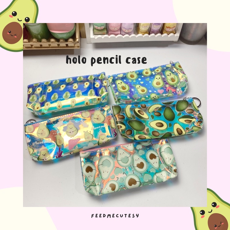 

holo pencil case | Feedmecutesy | atk alat tulis lucu anak import