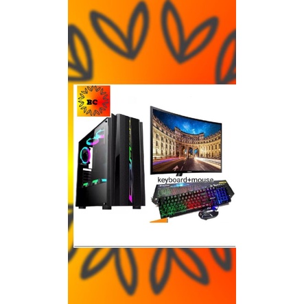 Pc gaming core i7 ram 16 gb ssd 512 gb vga 4gb monitor Led 24 CURVED Samsung