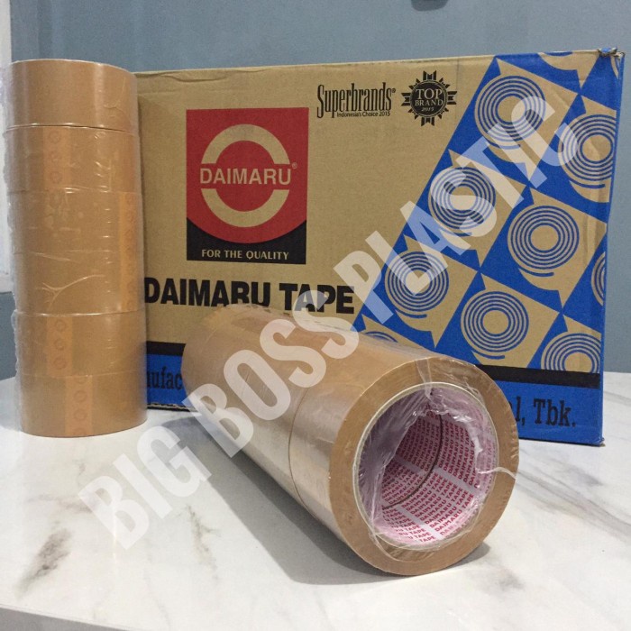 

Perekat Daimaru Original / Lakban 2 Inch / 48Mm X 90 Yard Coklat