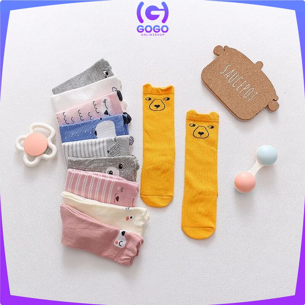 GOGO-P6 Kaos Kaki ANTI SLIP Anak Bayi Panjang Motif Lucu Kaus Kaki Fashion Korea Socks Import Murah