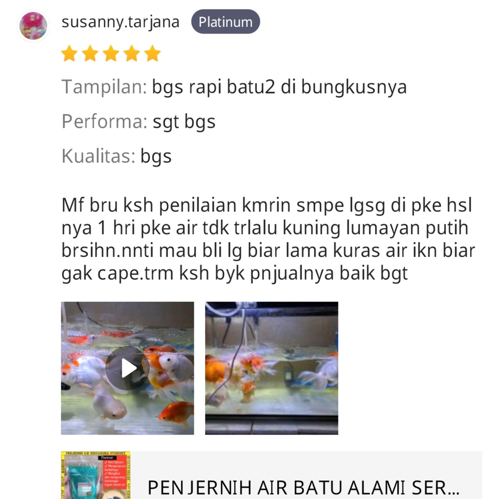 Penjernih Air Bebatuan Alami &amp; Kimia HYGIENEZ Lengkap Serbaguna Aquarium Akuarium Aquascape Mini Kolam Renang Ikan Koi Bak Mandi Tandon Toren Sumur Bor PDAM Filter Penyaring Karbon Aktif Batu Zeolit Mangan Manganese Kaporit Asam Citrun PAC German Soda Api