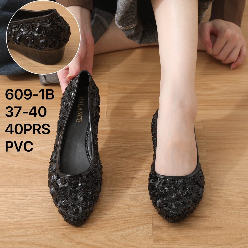 SEPATU WEDGES WANITA JELLY 609 BELLY BALANCE