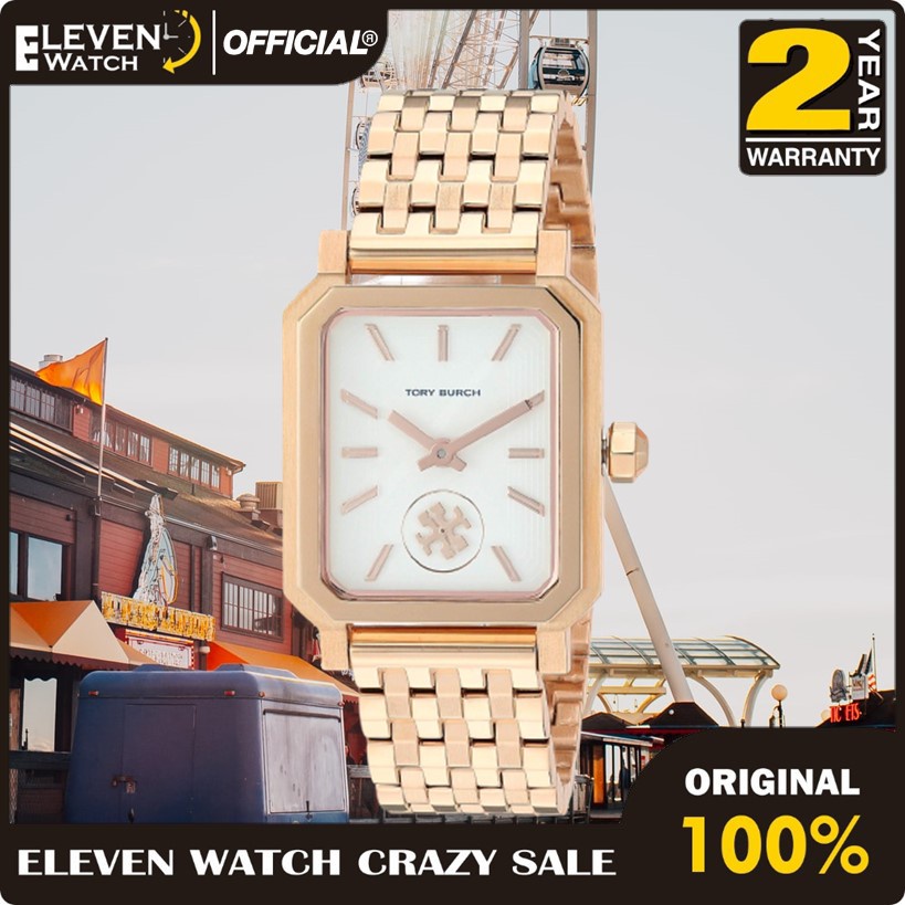 [Promo] Jam Tangan Wanita Tory Burch TBW1502 / TBW-1502 The Robinson Rose Gold Stainless Steel  Gara