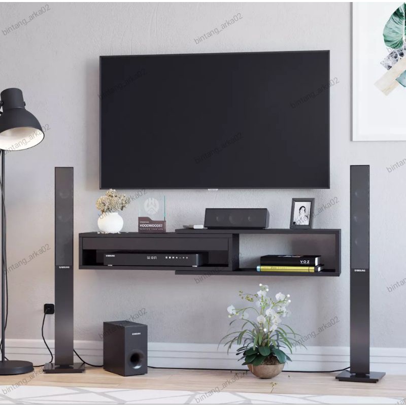 rak tv modern minimalis rak gantung