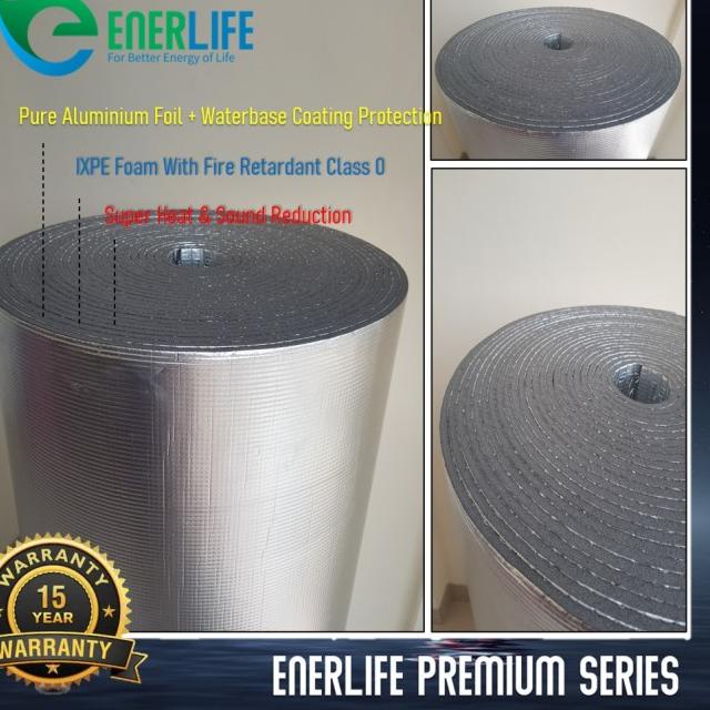 Peredam Panas Atap, Aluminium Foil Atap, Thermal Foam Insulation 10mm