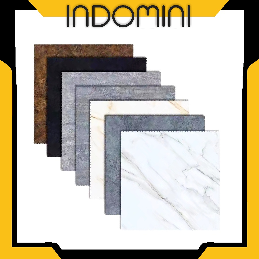 INDOMINI Vinyl Lantai Marbel (30 x 30 cm) / Stiker Lemari Marbel / Vinil Sticker Lantai Marbel Granit R648