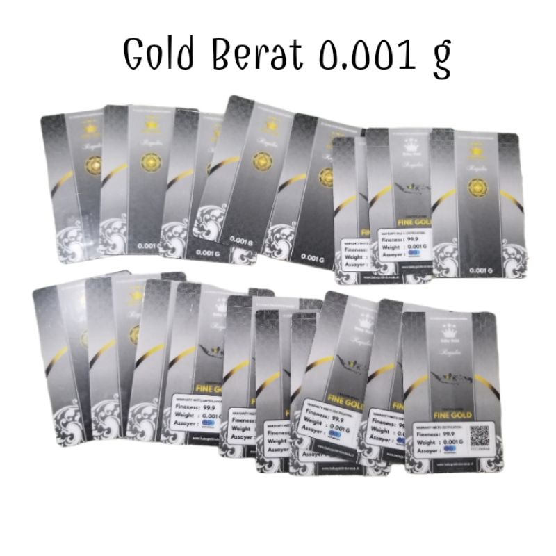 Emas Berat 0.001 gram