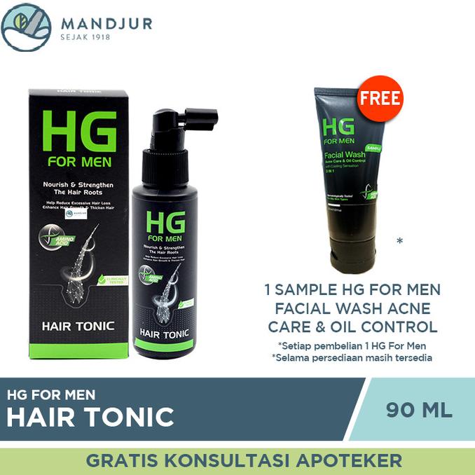 HG For Men Hair Tonic 90 ML - Vitamin Rambut Rontok