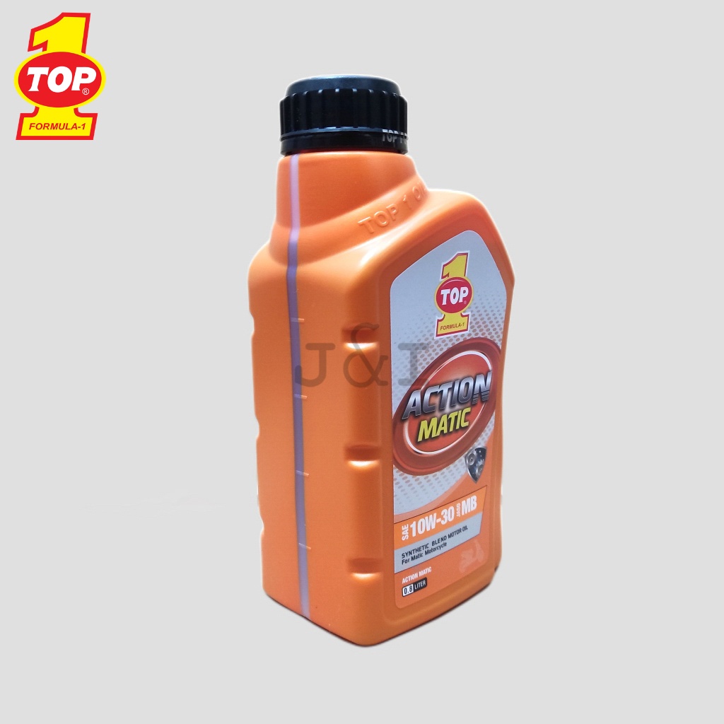 Oli Top 1 Action Matic SAE 10W-30 API SJ JASO MB 0,8 Liter - Oli Matic