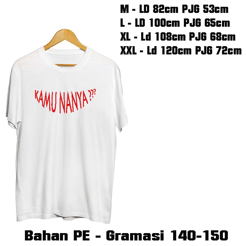 GSC - Baju Kaos Oversize KAMU NANYA / Kaos Oversize Pria &amp; Wanita Terbaru