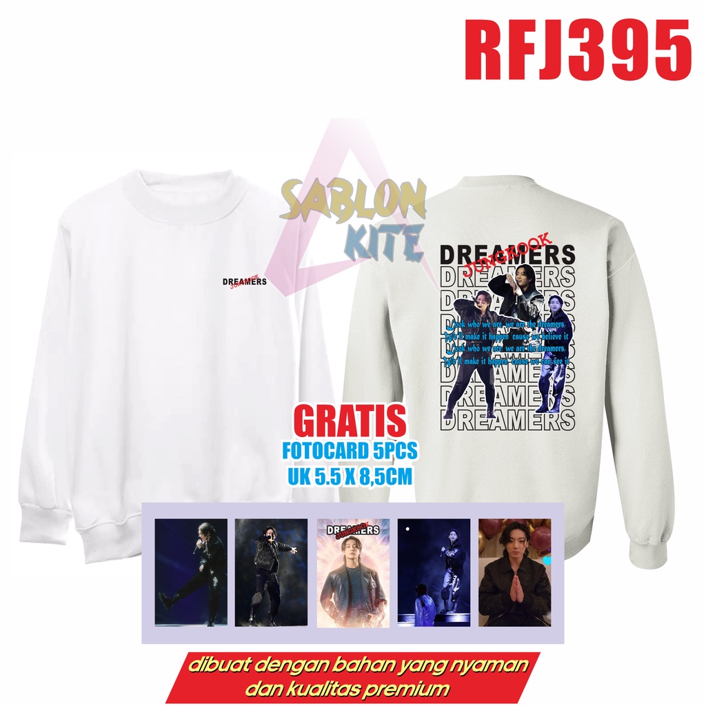 GRATIS FOTOCARD 5PCS JAKET JUNGKOOK DREAMERS RFJ395