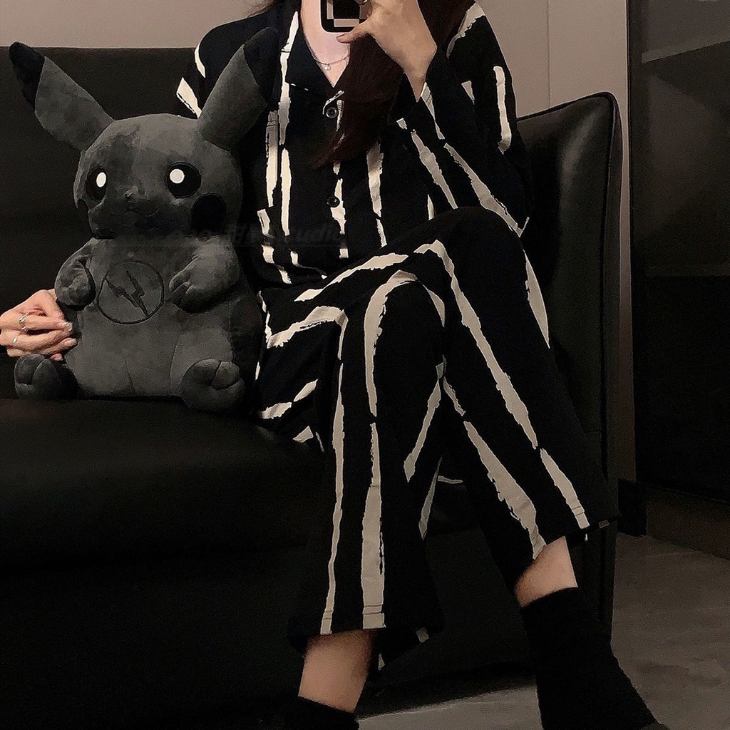 FRS BAJU TIDUR WANITA PIYAMA KOREA SETELAN BAJU TIDUR WANITA SARA SLEEPWEAR PIYAMA WANITA LENGAN PANJANG