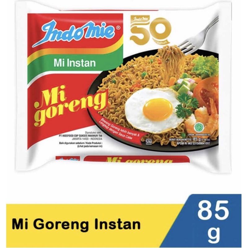 

Indomie Goreng Mie Instan Instant 85gr