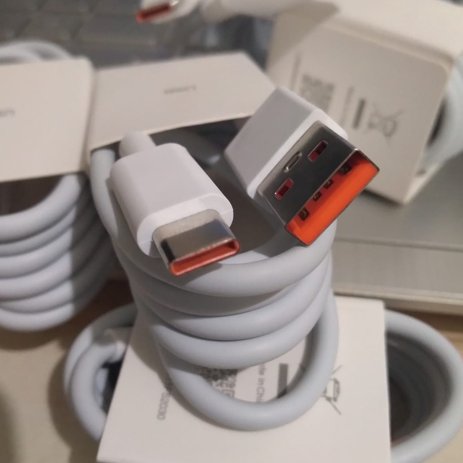 Kabel Data Xiaomi Type-C / USB-C TURBO CHARGE 6 Ampere Original 100%