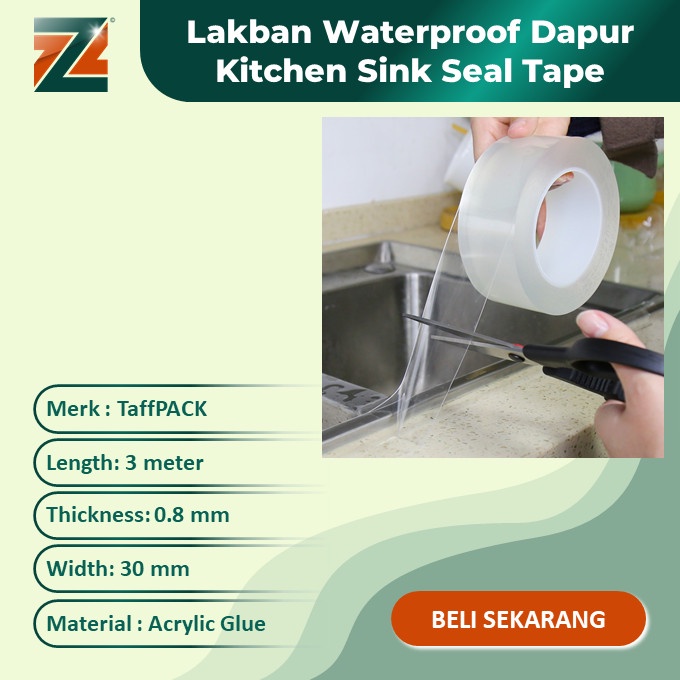 

Lakban Waterproof Dapur Kitchen Sink Seal Tape TaffPACK