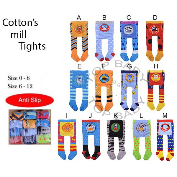 Legging Bayi Tutup Kaki Cotton Rich Mill Tights Motif Boy - 4245