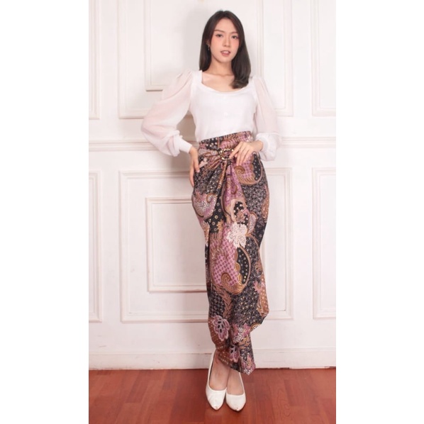 rok lilit batik / bawahan kebaya modern / rok  wisuda