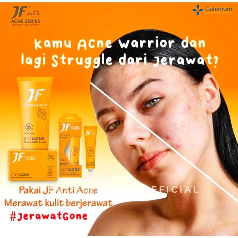 SABUN JF SULFUR - JF ACNE PROTECT ANTIACNE - JF DERMAMED DERMA PROTECT - JF ACNE SPOT CARE 65 DAN 90 G - OILY DAN SENSITIVE CARE - BLUE OCEAN DAN GREEN COOL
