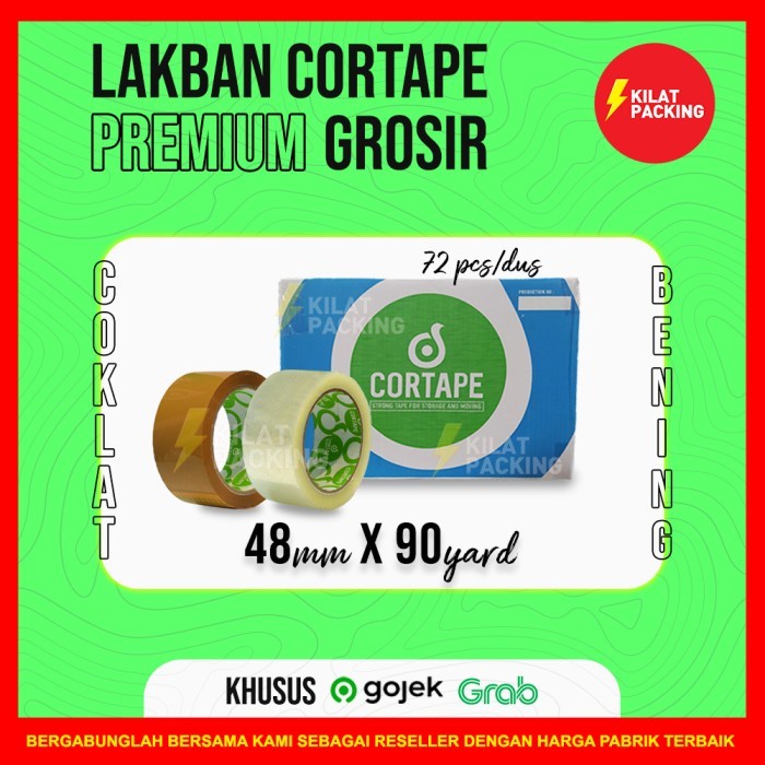 

Perekat Lakban Cortape Spek Daimaru - 48 Mm X 90 Yard Murah Dus Ojol