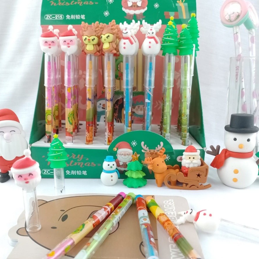 

PENSIL SUSUN NATAL VERSI 2 IMUT ALAT TULIS STATONARY GROSIR COD