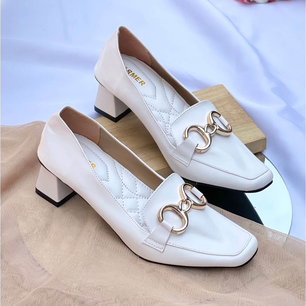 SARMER - ALINE HEELS WHITE