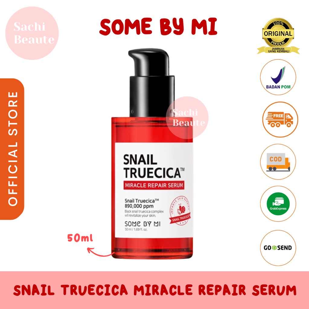 SOME BY MI Snail Truecica Miracle Repair Serum 50ml Memutihkan dan Anti Kerut pada Wajah