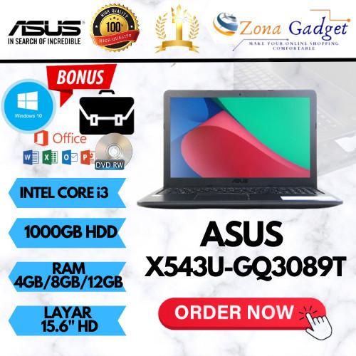 Laptop Asus X543U |Intel Core I3|Ram 4Gb / 8Gb/12Gb|15.6"|Dvdrw|Win 10