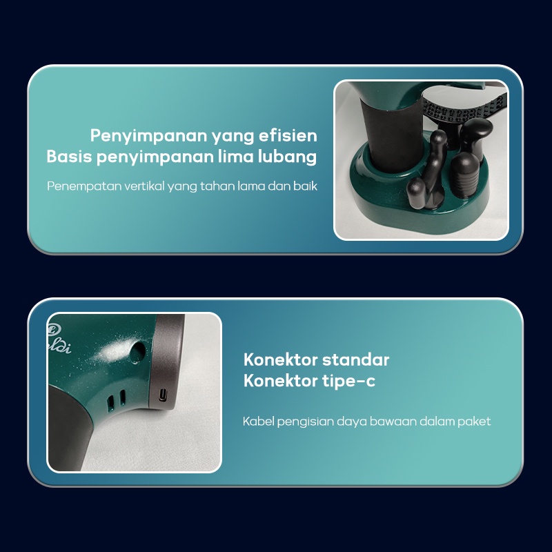Alat Pijat MASSAGE GUN - DEEP TISSUE MUSCLE MASSAGER GUN / Mini Portable Massager Fascia Gun - Alat Pijat Terapi Getar Otot Rechargeable VERSI Kecil Mewah