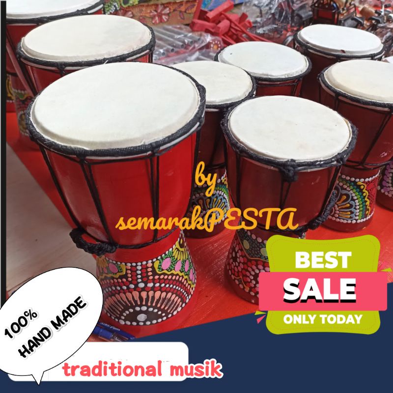 (ASLI)alat musik pukul traditional jimbe, tam tam, kendang jimbe,alat seni musik jimbe