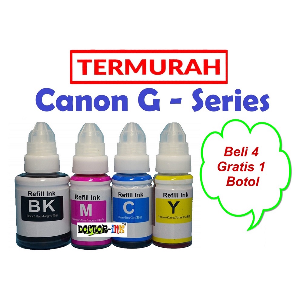 Tinta Refill - Tinta isi ulang Printer CANON IP2770 - 810 - 811- MP258 - 745 - 746 - 830 - G1000 Yel