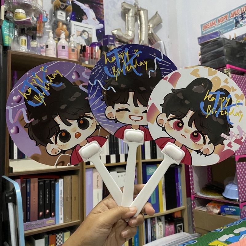 KIPAS BTS JUNGKOOK ART KIYOWO (JK HANDFAN)