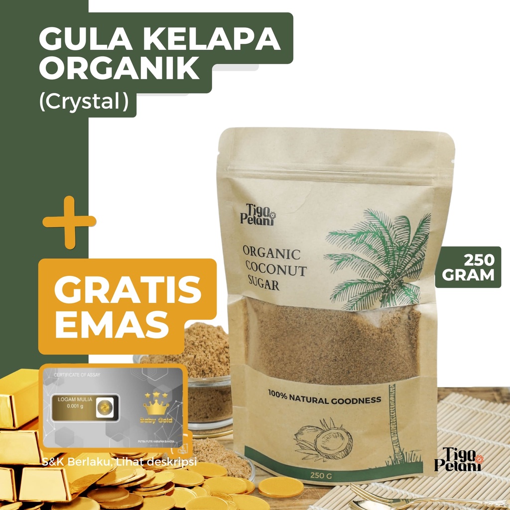 

Coconut Sugar / Gula Kelapa Organik Tiga Petani - 250gr