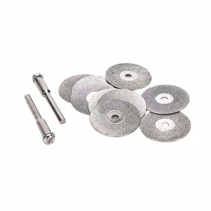 [READY] 10Pcs Mata Potong Gerinda Mini 22Mm Plus Batang As / Perlengkapan Rumah Tangga Murah / Perle