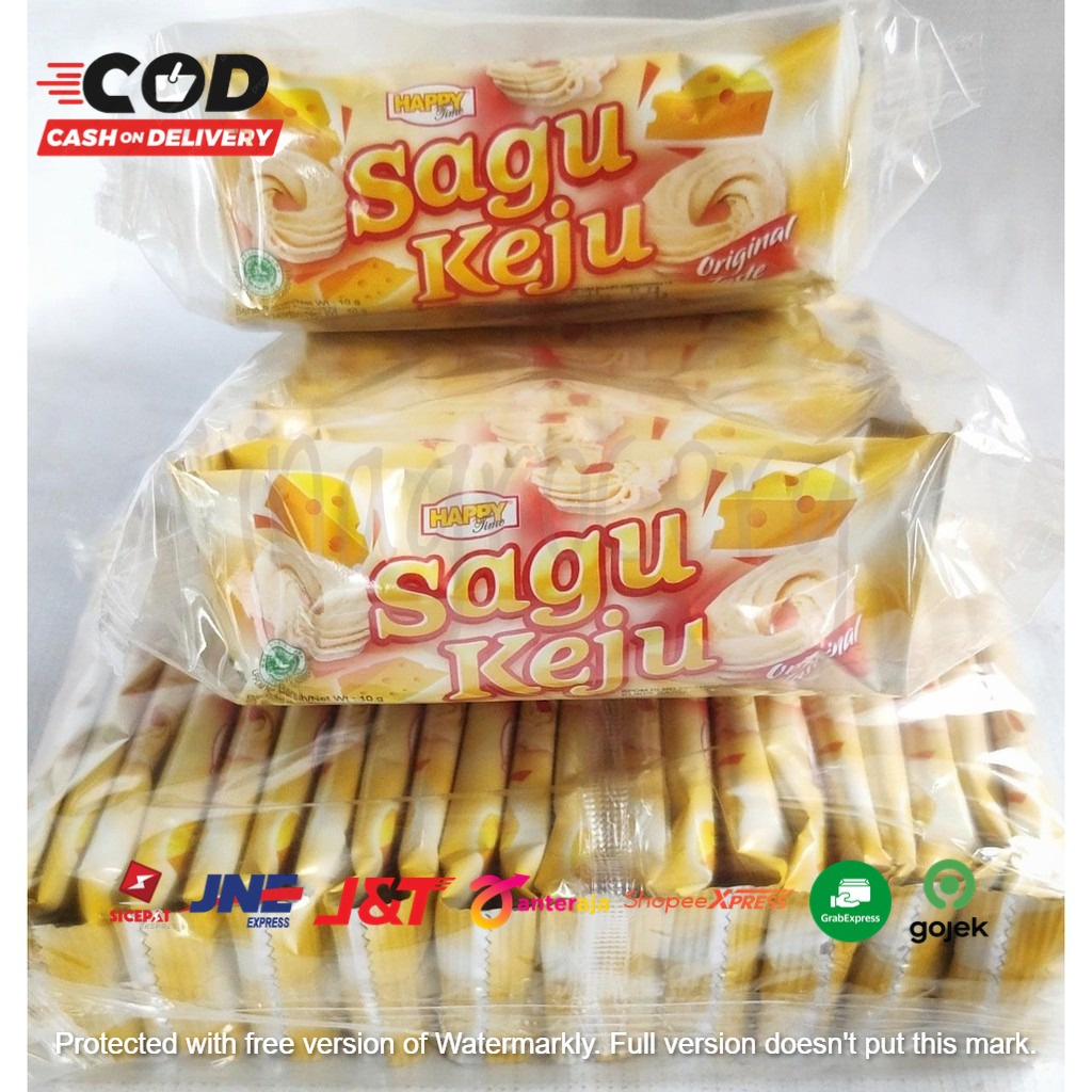 ( JSO ) Sagu Keju Happy Time Kue Kering 1 pack isi 20 pcs @10gr Original Keju Pandan Moka snack cemilan kue kering Enak