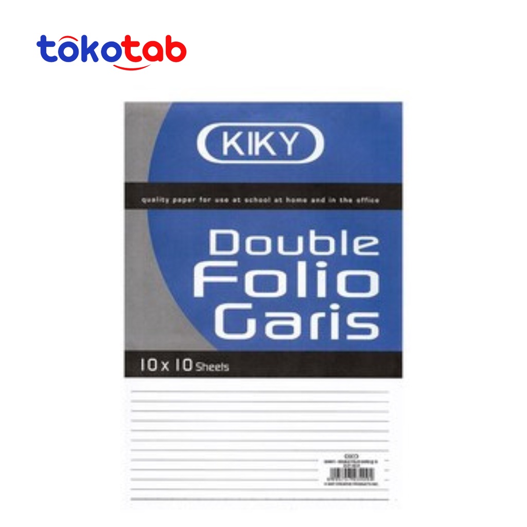 

Tokotab - Kertas Double Folio Bergaris Kiky