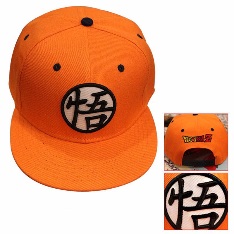 Topi Baseball Adjustable Motif Kartun Dragon Ball Son Gokou Orange Untuk Pria Dan Wanita