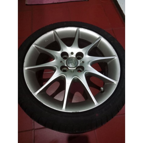 Velg OEM Toyota Altis r16x6 4x100 et45 + Ban 195/45 r16